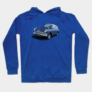 Ford Anglia in Ambassador Blue Hoodie